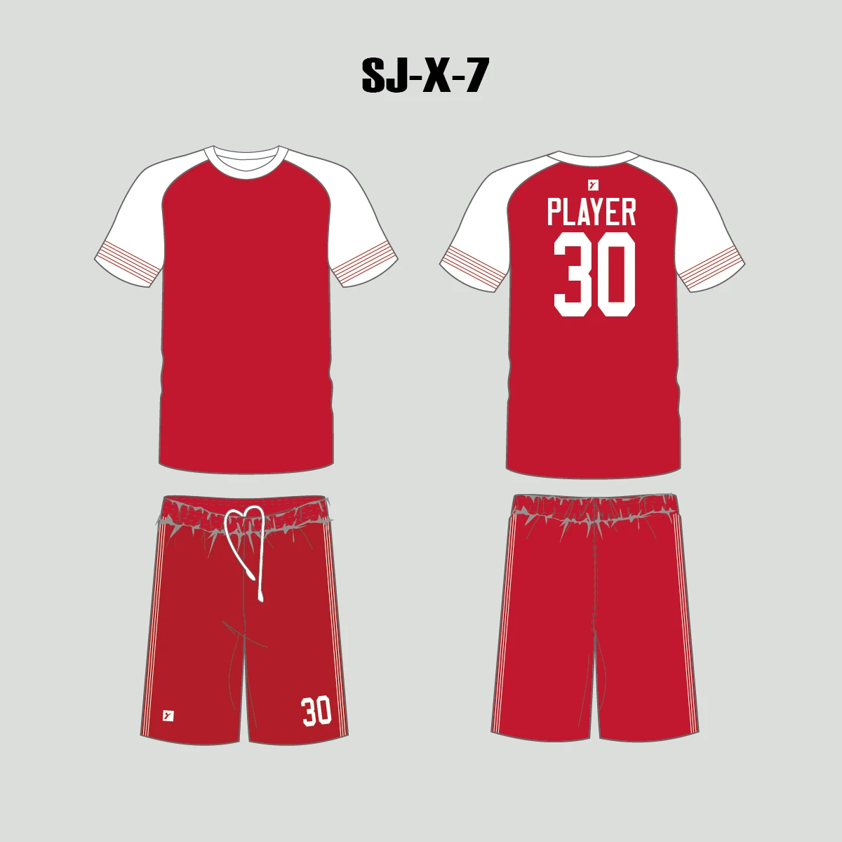 X7 Red White Custom Soccer Team Jerseys And Shorts No Minimums 1 X7 Red White Custom Soccer Team Jerseys And Shorts No Minimums
