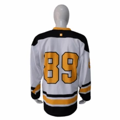 HJC157 White Black Yellow Sublimated Custom Blank Hockey Jerseys -YoungSpeeds Shop Sublimation printing team training hockey jersey 2