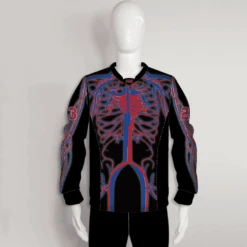 PJX11 Blue Red Skeleton Custom Cool Paintball Jerseys