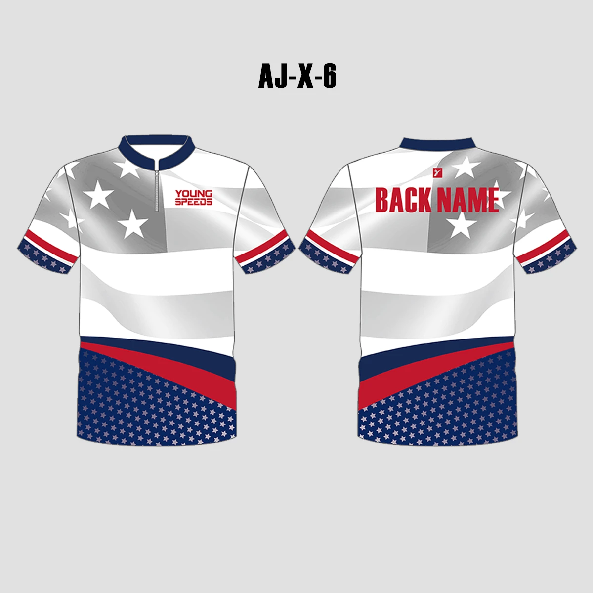 AJX6 Patriotic Custom Sublimated Cool Archery Jerseys 3 AJX6 Patriotic Custom Sublimated Cool Archery Jerseys - Image 3