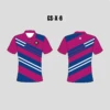 X6 Blue Pink Custom Golf Shirts For Women
