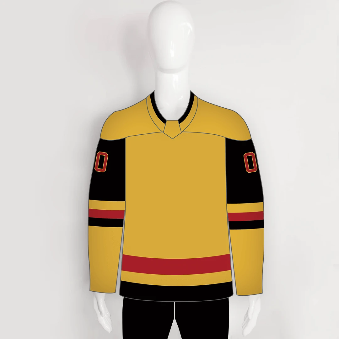 YS17 Gold Black Red Custom Beer League Blank Hockey Jerseys 1 YS17 Gold Black Red Custom Beer League Blank Hockey Jerseys