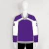 YS45 Purple/White/Grey Custom Sublimated Ice Roller Blank Hockey Jerseys
