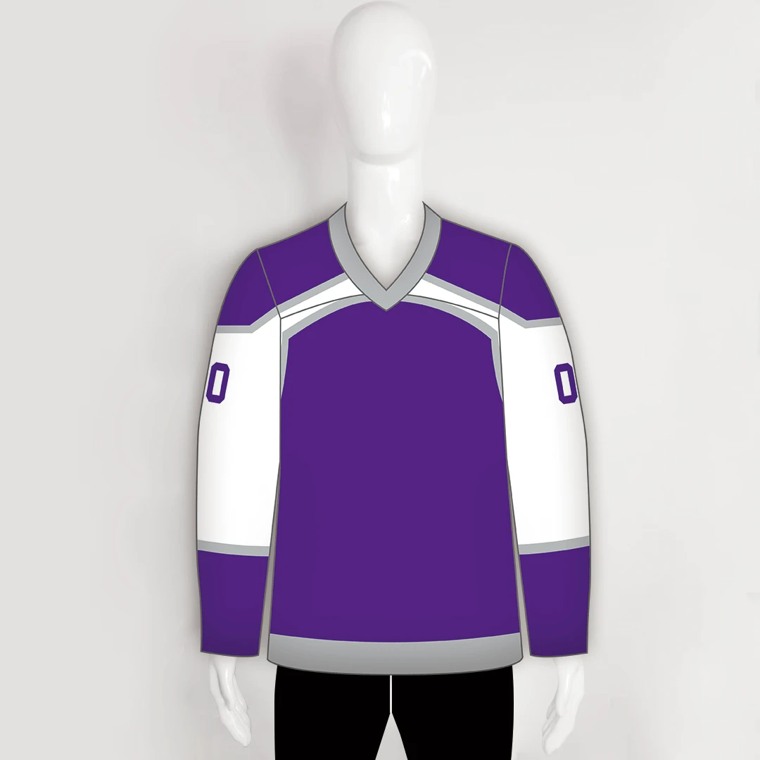 YS45 Purple/White/Grey Custom Sublimated Ice Roller Blank Hockey Jerseys 1 YS45 Purple/White/Grey Custom Sublimated Ice Roller Blank Hockey Jerseys