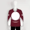 YS57 Maroon/White Custom Sublimated Ice Roller Hockey Jerseys Design