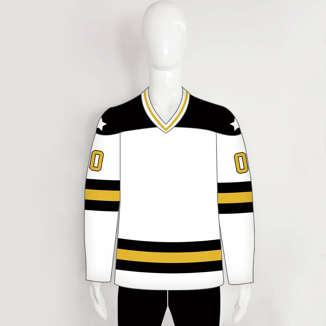 YS61 White/Gold/Black Custom Ice Roller Hockey Jerseys Design 1 YS61 White/Gold/Black Custom Ice Roller Hockey Jerseys Design