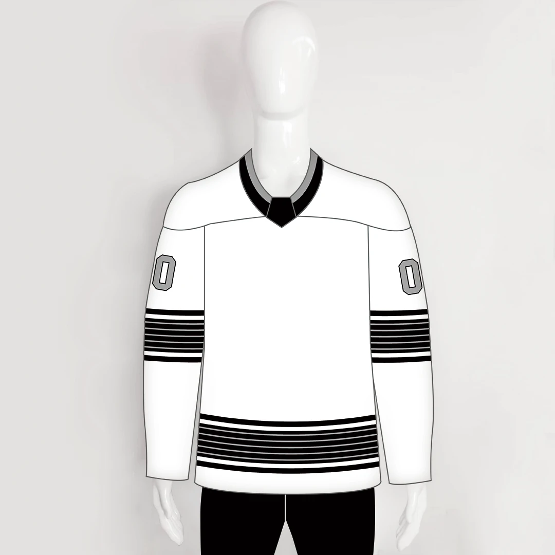 YS63 White/Black Sublimated Ice Roller Hockey Jerseys Custom Design 1 YS63 White/Black Sublimated Ice Roller Hockey Jerseys Custom Design