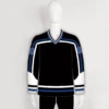 YS69 Black/White/Blue Custom Ice Roller Hockey Jerseys Design