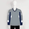YS75 Grey/Navy/White Custom Ice Roller Blank Hockey Jerseys