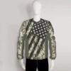 PJZ10 American Flag Green Camo Custom Paintball Jerseys