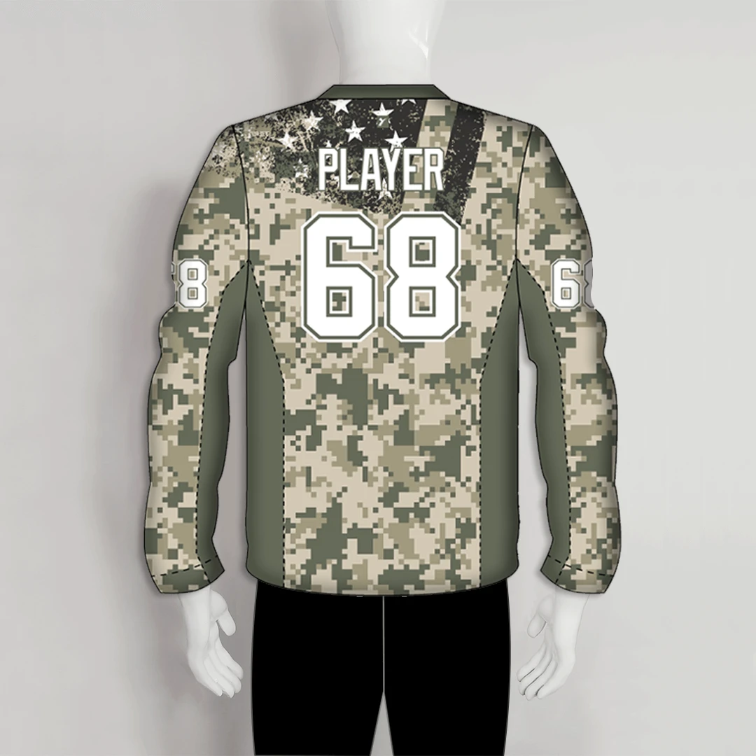 PJZ10 American Flag Green Camo Custom Paintball Jerseys 2 PJZ10 American Flag Green Camo Custom Paintball Jerseys - Image 2