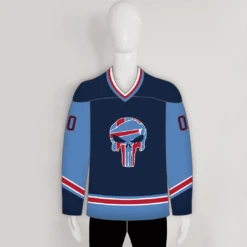 HJZ115 Punishment Skull Sublimated Custom Hockey Goalie Jerseys