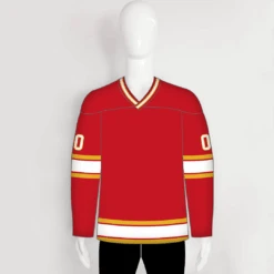 HJZ161 1977 Atlanta Flames Blank Custom Vintage Hockey Jerseys