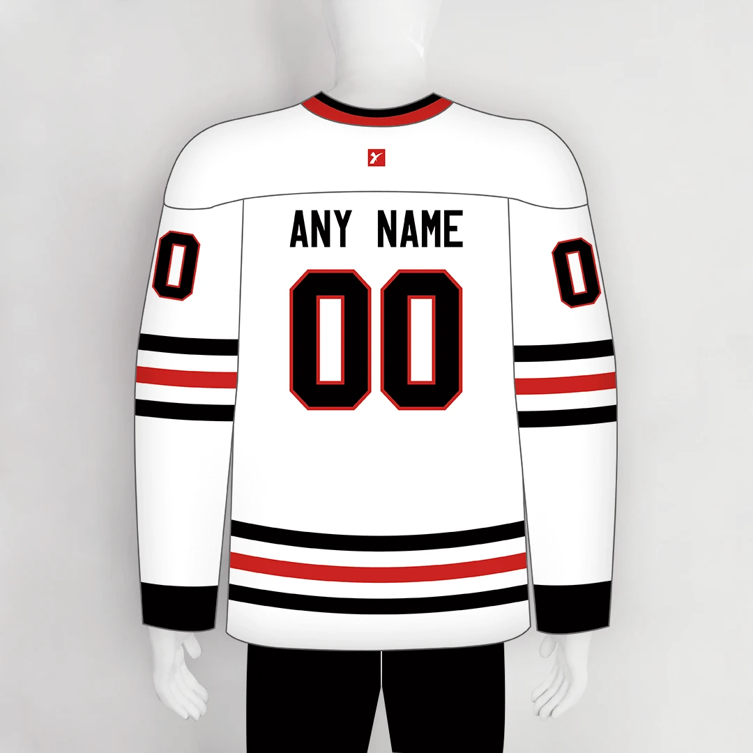 HJZ169 1983 Chicago Blackhawks Retro Custom Blank White Hockey Jerseys 2 HJZ169 1983 Chicago Blackhawks Retro Custom Blank White Hockey Jerseys - Image 2