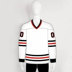 HJZ169 1983 Chicago Blackhawks Retro Custom Blank White Hockey Jerseys