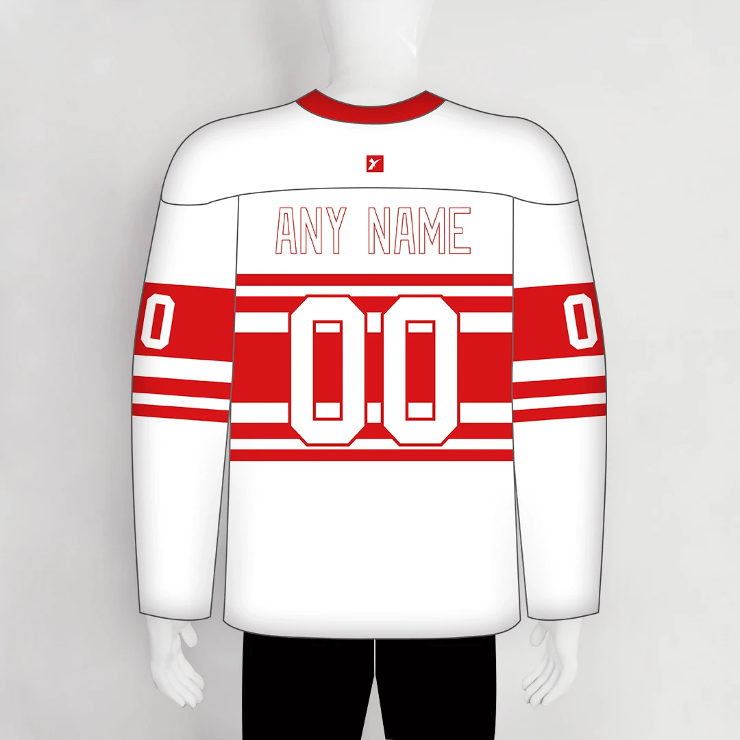HJZ186 Detroit Red Wings 1992 Vintage Blank Custom Hockey Jerseys 2 HJZ186 Detroit Red Wings 1992 Vintage Blank Custom Hockey Jerseys - Image 2