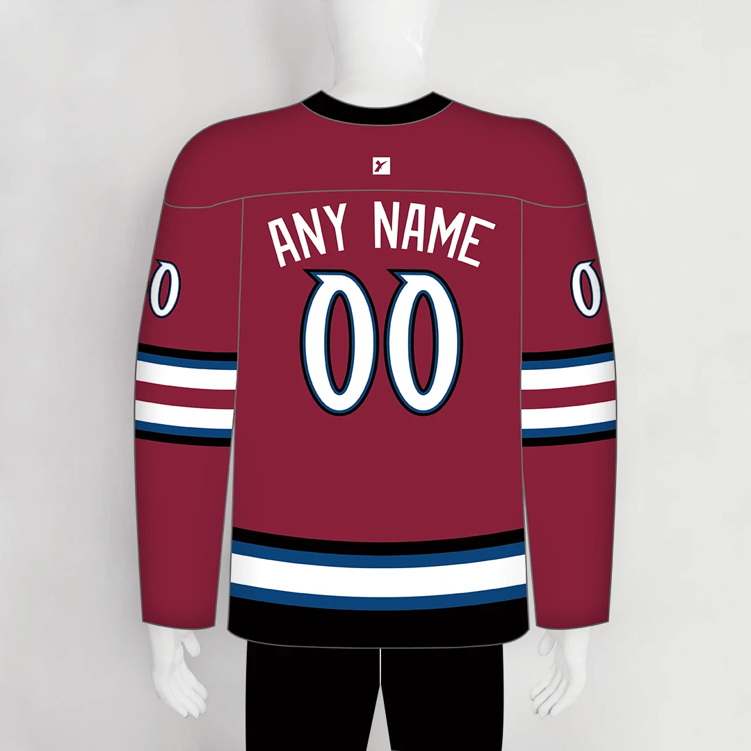 HJZ196 Colorado Avalanche 2002 Sublimated Custom Blank Hockey Jerseys 2 HJZ196 Colorado Avalanche 2002 Sublimated Custom Blank Hockey Jerseys - Image 2