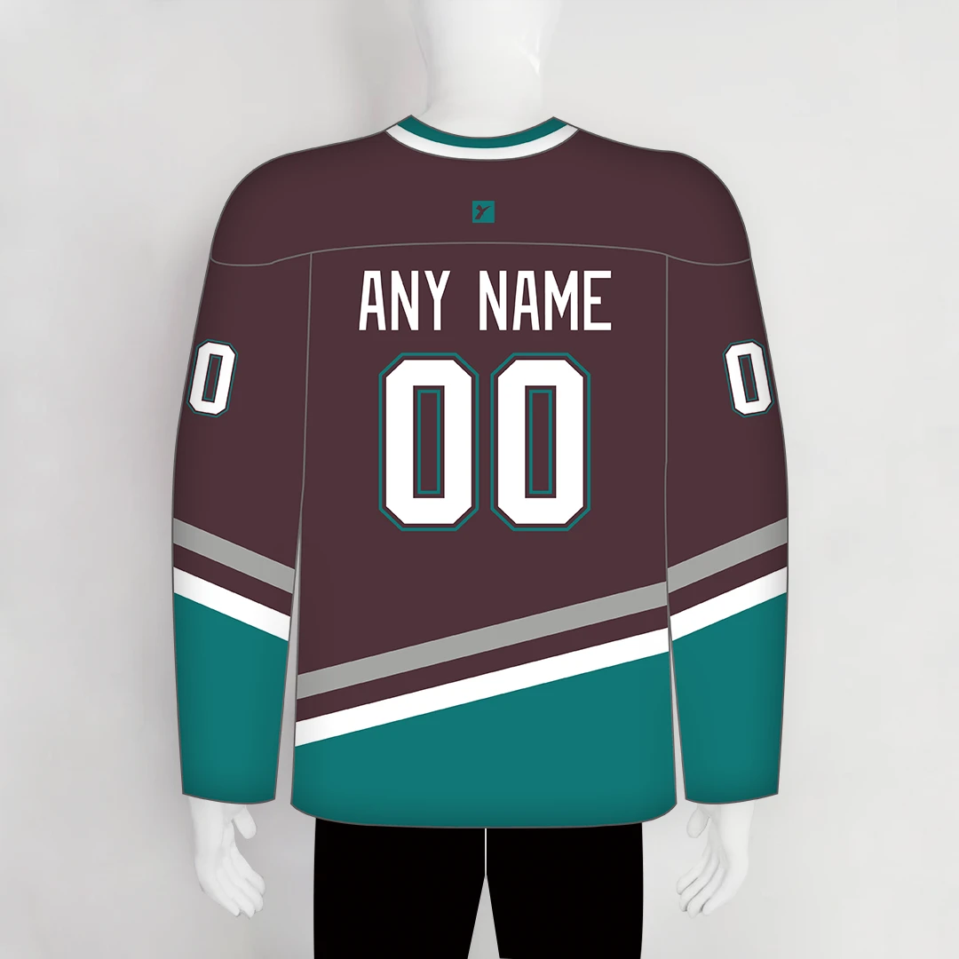 HJZ200 Anaheim Mighty Ducks 2005 Custom Blank Team Hockey Jerseys 2 HJZ200 Anaheim Mighty Ducks 2005 Custom Blank Team Hockey Jerseys - Image 2