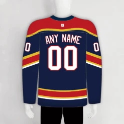 HJZ202 Florida Panthers 2003 Blank Custom Hockey Uniforms 8 HJZ202 Florida Panthers 2003 Blank Custom Hockey Uniforms -YoungSpeeds Shop Z202 back