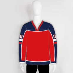 HJZ217 2004 Team Russia Olympic Custom Sublimated Blank Hockey Jerseys