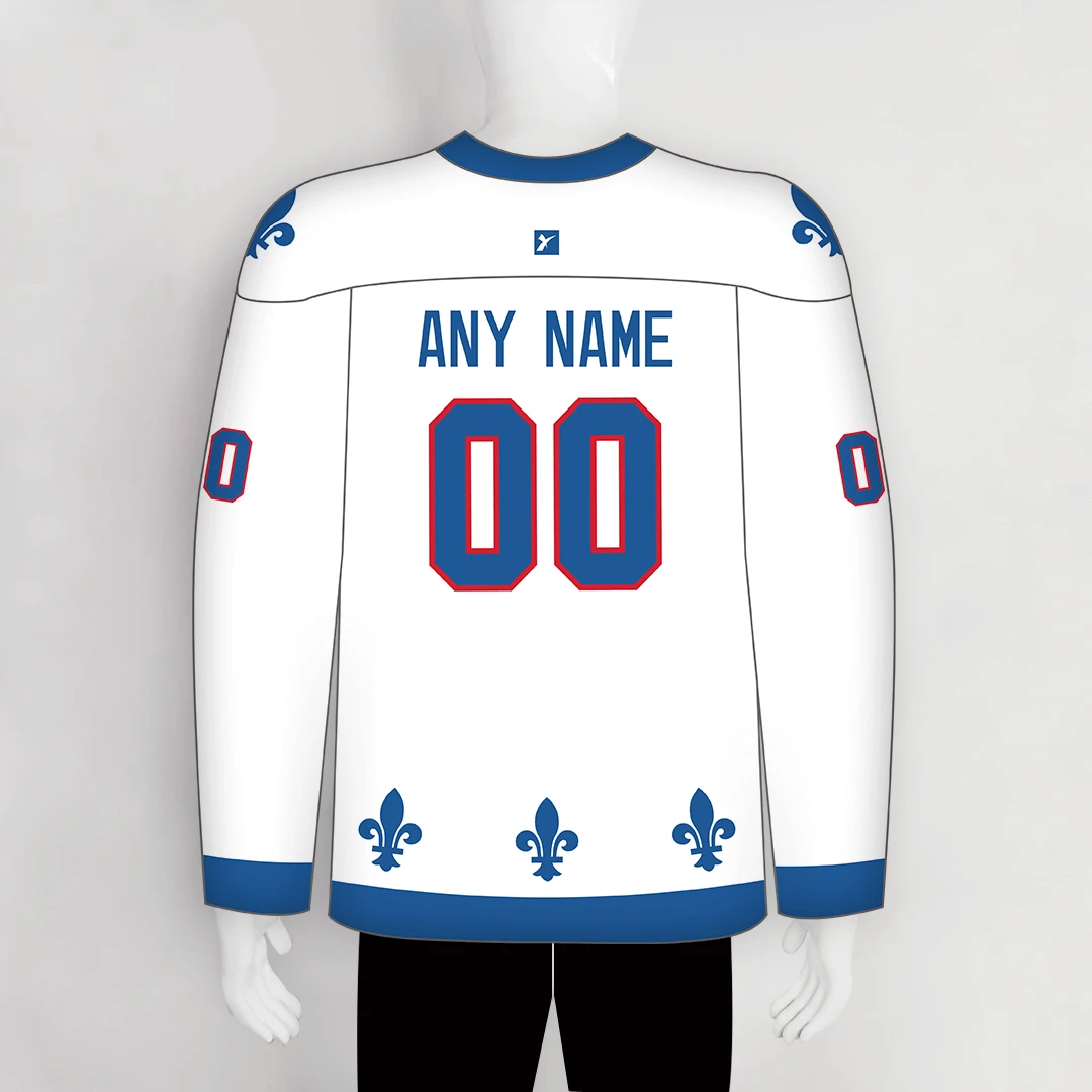 HJZ222 Quebec Nordiques 1992 Blank Custom Sublimated Hockey Uniforms 2 HJZ222 Quebec Nordiques 1992 Blank Custom Sublimated Hockey Uniforms - Image 2