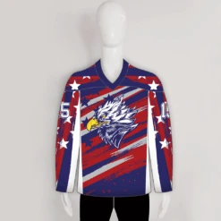 HJZ262 Patriotic Eagle Custom Sublimated Hockey Jerseys