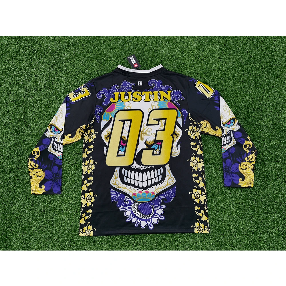 PJZ3 Purple Black Angry Sugar Skull Cool Custom Paintball Jerseys 5 PJZ3 Purple Black Angry Sugar Skull Cool Custom Paintball Jerseys - Image 5