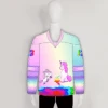 HJZ308 Unicorn Pissing Rainbow Hilarious Custom Hockey Jerseys