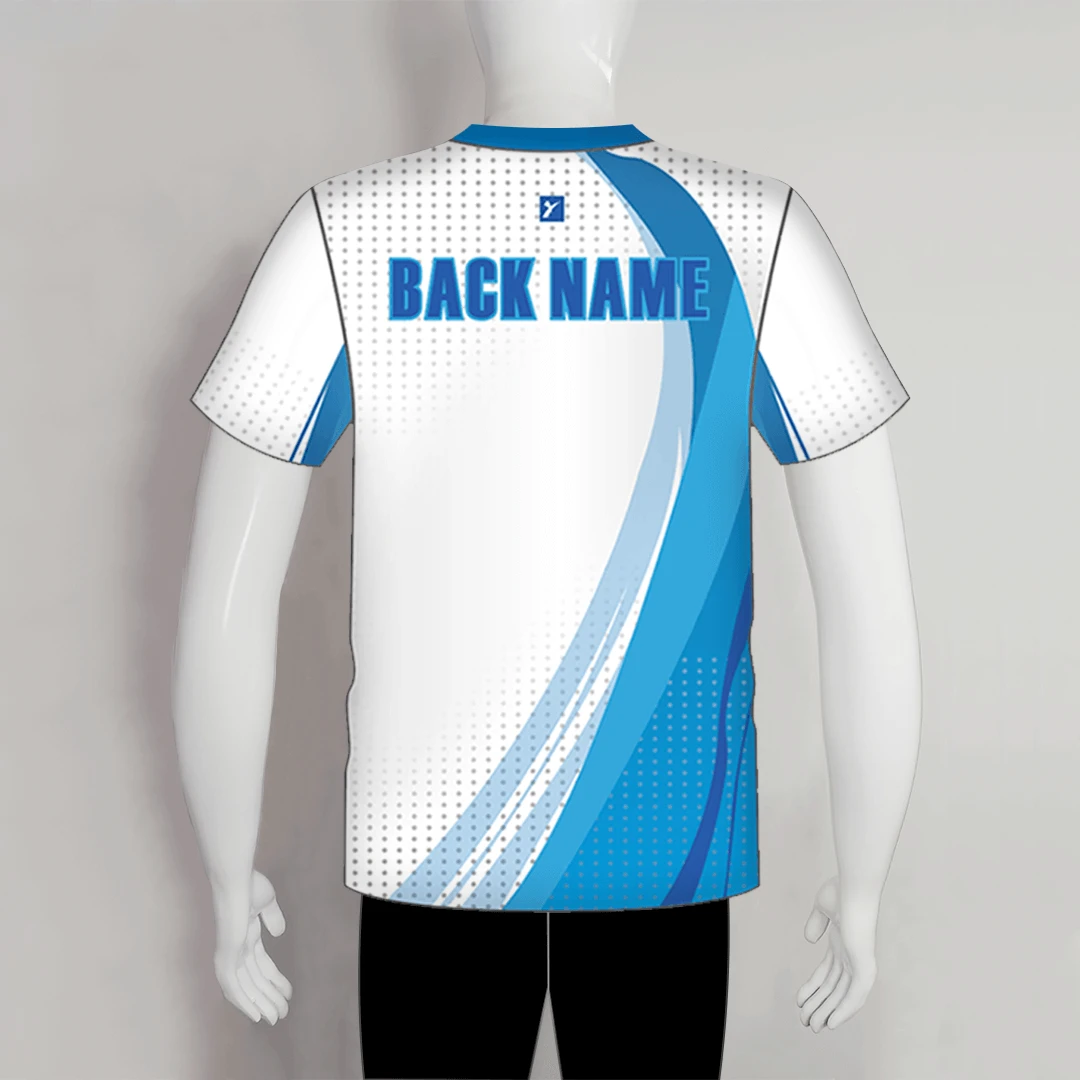 AJZ36 White Blue Custom Blank Archery Shirts For Youth Adult 2 AJZ36 White Blue Custom Blank Archery Shirts For Youth Adult - Image 2