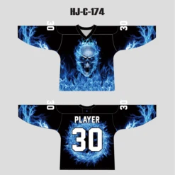 HJC174 Blue Blazer Skull Custom Sublimated Hockey Jerseys -YoungSpeeds Shop ffa62b01bf95a1a404a3c725fc731c6