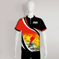 DSX3 Dart Board In Flame Red Black Custom Darts Jerseys