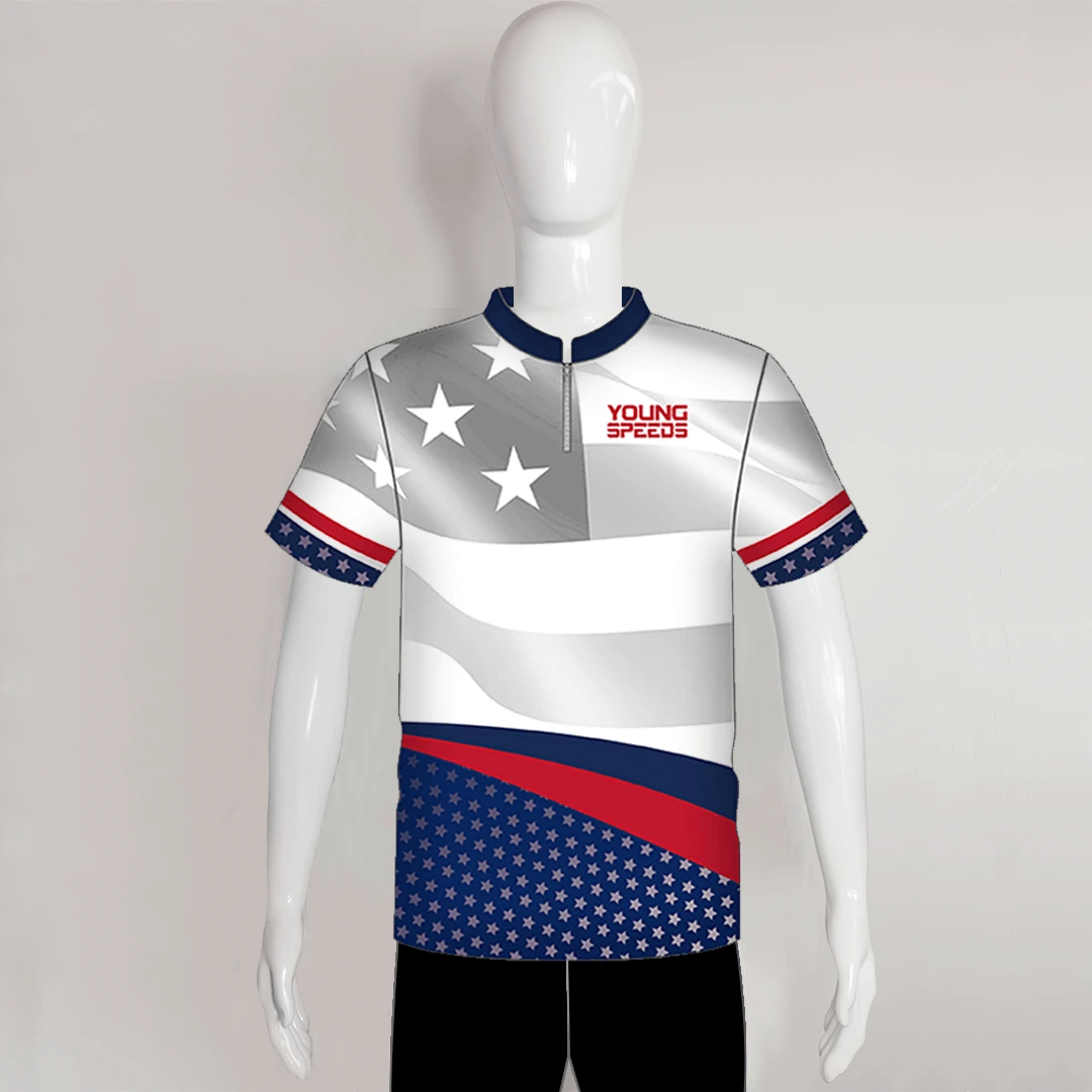 AJX6 Patriotic Custom Sublimated Cool Archery Jerseys 1 AJX6 Patriotic Custom Sublimated Cool Archery Jerseys