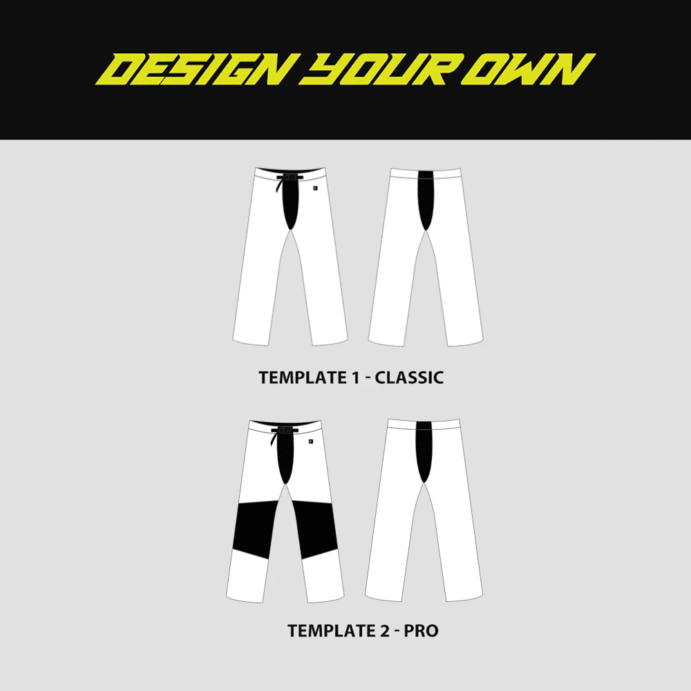 Custom Sublimated Roller Hockey Pants - DESIGN YOUR OWN 1 Custom Sublimated Roller Hockey Pants - DESIGN YOUR OWN