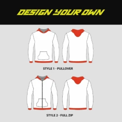 Sublimated Custom Hoodies - DESIGN YOUR OWN