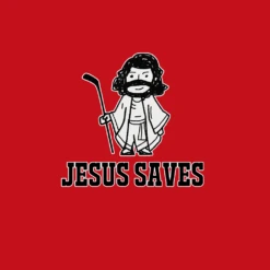 HJQ3 Jesus Saves Custom Sublimated Funny Hockey Jerseys -YoungSpeeds Shop logo1