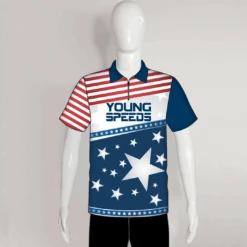 BJZ1 Patriotic Men's And Women's Personalized Bowling Jerseys