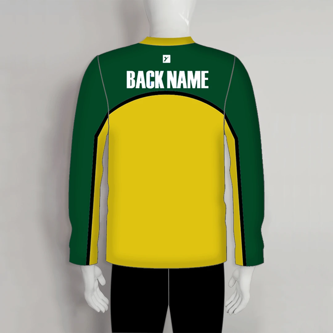LAJZ13 Green Gold Long Sleeve Custom Archery Club Archer Jerseys 2 LAJZ13 Green Gold Long Sleeve Custom Archery Club Archer Jerseys - Image 2