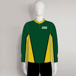 LAJZ13 Green Gold Long Sleeve Custom Archery Club Archer Jerseys