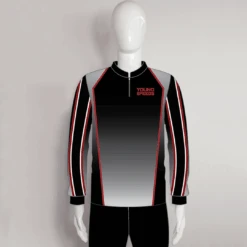 LAJZ16 Gradient Gray Black Custom Long Sleeve Blank Archery Jerseys